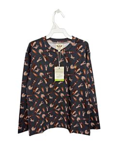 THE OAKS APPAREL BROWN KNIT LS SHIRT