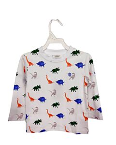 THE OAKS APPAREL   WHITE    KNIT LS SHIRT