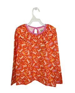 THE OAKS APPAREL   ORANGE    KNIT LS SHIRT