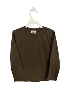 THE OAKS APPAREL   BROWN    KNIT LS SHIRT