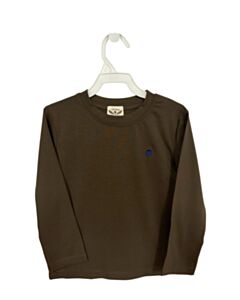 THE OAKS APPAREL   BROWN    KNIT LS SHIRT