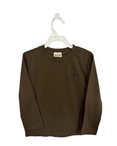THE OAKS APPAREL   BROWN    KNIT LS SHIRT