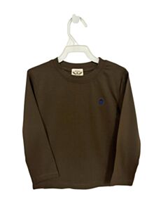 THE OAKS APPAREL BROWN KNIT LS SHIRT