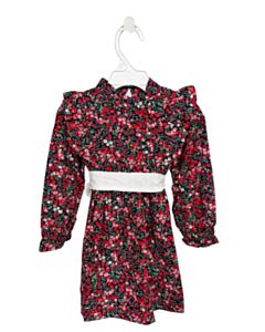 THE OAKS APPAREL   RED  FLORAL  DRESS