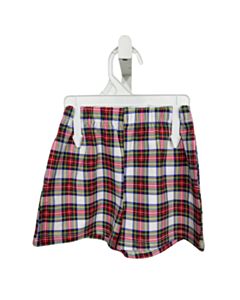 THE OAKS APPAREL   RED  PLAID  SHORTS