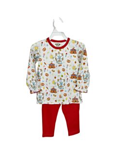 THE OAKS APPAREL   RED    2-PIECE OUTFIT WITH PICOT STITCHING