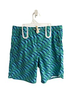 FAIR HARBOR GREEN PRINTED DESIGN SWIM TRUNKS