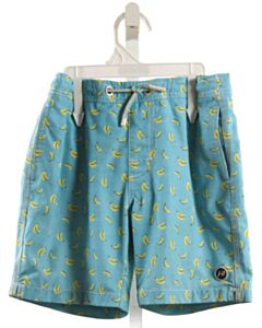 JOHNNIE-O  AQUA  PRINT  SWIM TRUNKS
