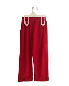 RED BEANS RED CORDUROY PANTS