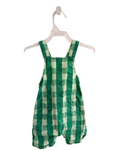 HANNA ANDERSSON GREEN GINGHAM SHORTALL