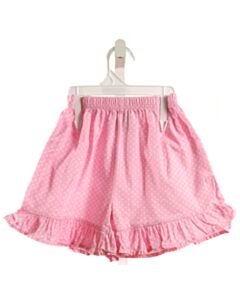 CLASSIC WHIMSY  PINK  POLKA DOT  SHORTS WITH RUFFLE