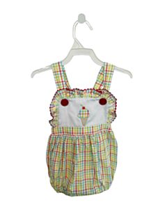 SHRIMP & GRITS  YELLOW SEERSUCKER PLAID  BUBBLE WITH RIC RAC