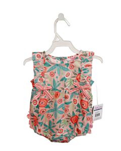 RUFFLE BUTTS PINK FLORAL BUBBLE