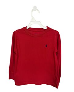 POLO BY RALPH LAUREN RED KNIT LS SHIRT
