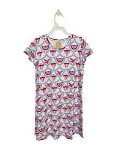 THE BEAUFORT BONNET COMPANY  BLUE   PRINTED DESIGN KNIT DRESS