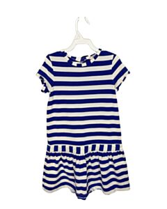 JACADI BLUE STRIPED KNIT DRESS