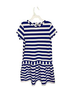 JACADI BLUE STRIPED KNIT DRESS