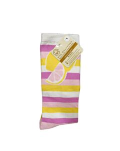 THE BEAUFORT BONNET COMPANY  PINK  STRIPED  SOCKS