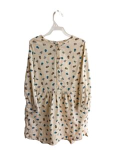 TEA CREAM CORDUROY FLORAL DRESS