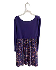 TEA PURPLE FLORAL KNIT DRESS
