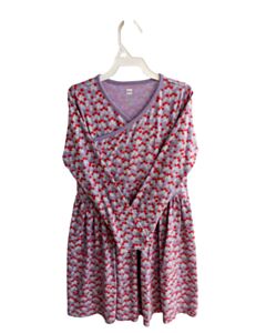TEA PURPLE FLORAL KNIT DRESS