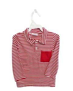 STITCHY FISH  RED  STRIPED  KNIT LS SHIRT