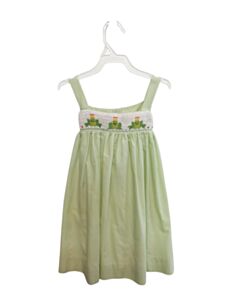 SILLY GOOSE GREEN GINGHAM SMOCKED DRESS