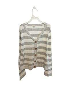 NEIGE GRAY STRIPED CARDIGAN