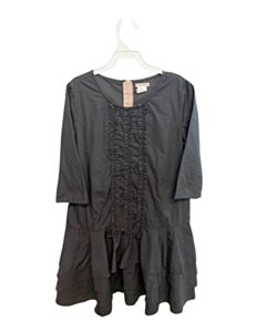 CREWCUTS GRAY DRESS WITH RUFFLE