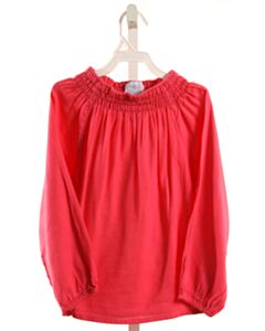 LITTLE ENGLISH  HOT PINK  SMOCKED SHIRT-LS