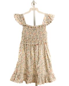 BELLA BLISS  WHITE  FLORAL SMOCKED DRESS