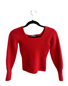 MADEWELL  RED CASHMERE   SWEATER