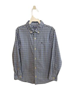VINEYARD VINES BLUE PLAID DRESS SHIRT