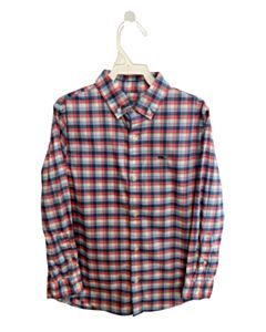 VINEYARD VINES  BLUE  PLAID  DRESS SHIRT