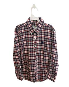 PROPERLY TIED RED FLANNEL PLAID DRESS SHIRT