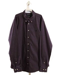 BROOKS BROTHERS  PURPLE  PLAID  DRESS SHIRT