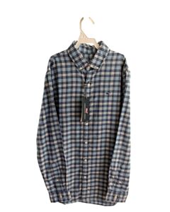 VINEYARD VINES  BLUE FLANNEL PLAID  DRESS SHIRT