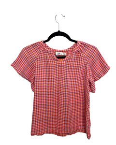 VINEYARD VINES  PINK  GINGHAM  SHIRT-SS