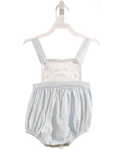 THE PROPER PEONY  LT BLUE   EMBROIDERED BUBBLE