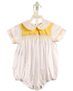 LULLABY SET YELLOW GINGHAM SMOCKED BUBBLE