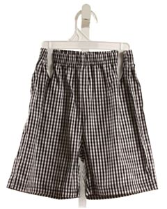 NO TAG  BLACK  GINGHAM  SHORTS