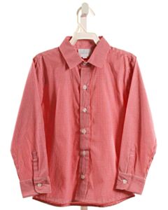 JAMES & LOTTIE  RED  MICROCHECK  DRESS SHIRT