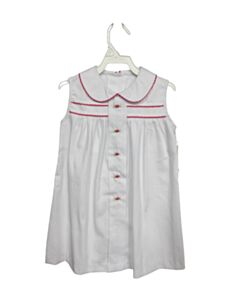 ZUCCINI WHITE PIQUE DRESS WITH PICOT STITCHING