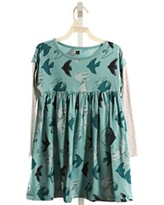 TEA  BLUE    KNIT DRESS