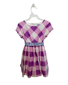 JACADI PURPLE CHECK DRESS