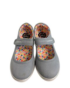LIVIE & LUCA GRAY SHOES *THIS ITEM IS GENTLY USED WITH MINOR SIGNS OF WEAR (FAINT STAIN COULD POSSIBLY BE WASHED OUT) *EUC SIZE TODDLER 12