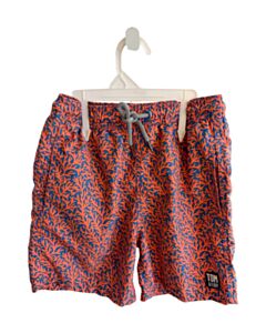 TOM & TEDDY ORANGE PRINTED DESIGN SWIM TRUNKS