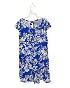 LILLY PULITZER  BLUE   PRINTED DESIGN KNIT DRESS