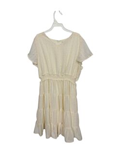 HAYDEN GIRLS CREAM SWISS DOT DRESS