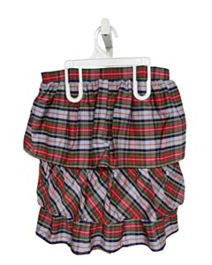 EYELET & IVY RED PLAID SKIRT